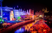 Festivales gratis por Europa 2016, pole pole festival gent, escenario en el canal 