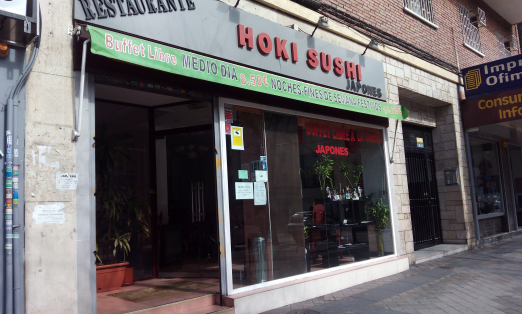 Restaurante Hoki Sushi, puerta