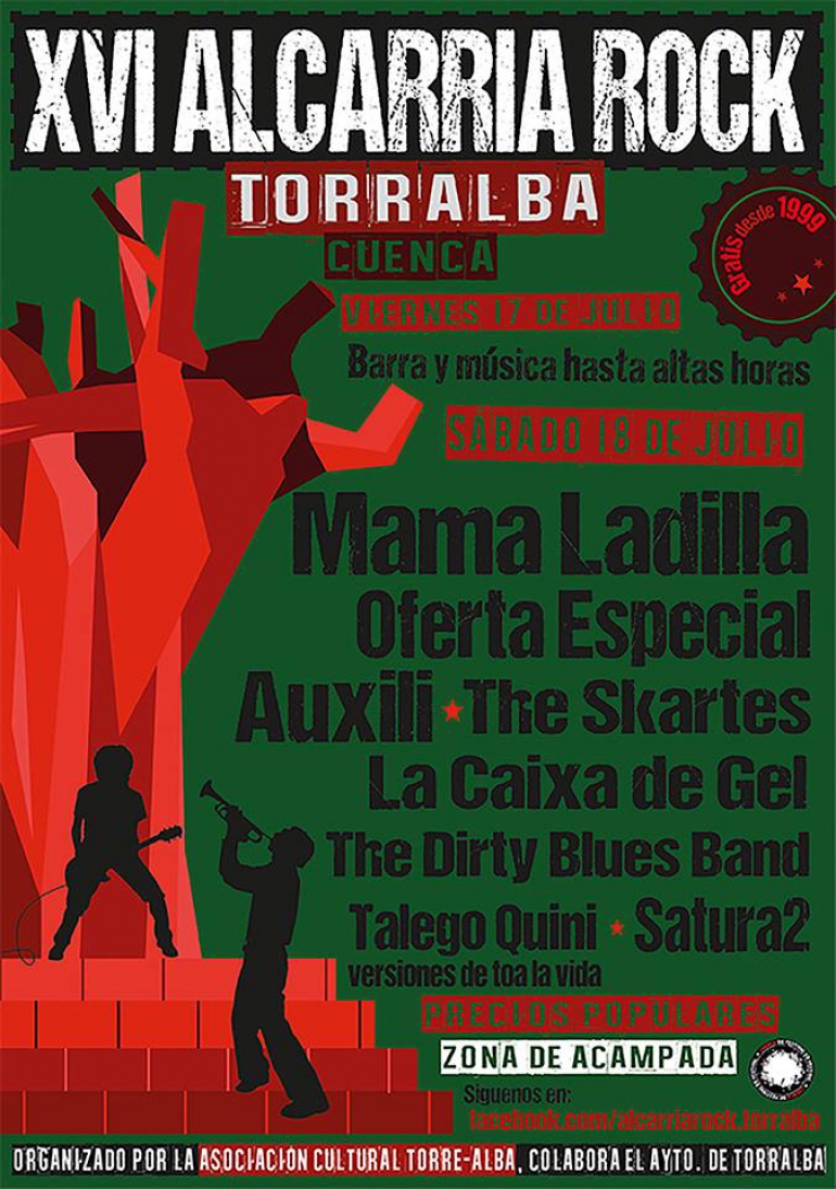 Festivales gratis por España en JULIO 2015, Alcarria Rock