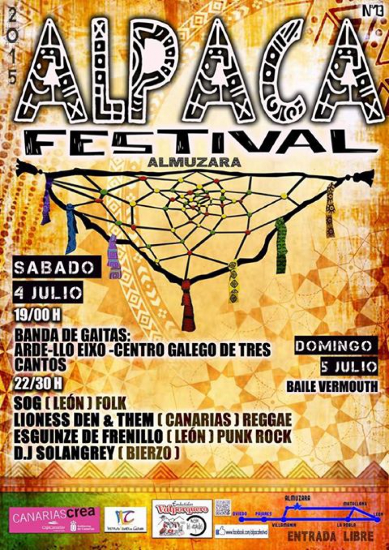 Festivales gratis por España en JULIO 2015, Alpaca