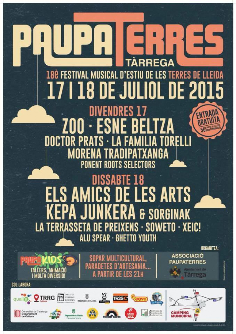 Festivales gratis por España en JULIO 2015, Paupaterre 