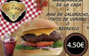 Bar el Kubo, precio oferta hamburguesa