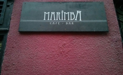 Marimba, letrero, Lavapiés