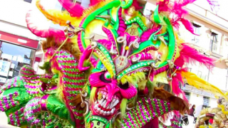 Fiestas de Carnaval en Madrid, Tetuán, del 5 al 10 de febrero 2016, máscara carnaval