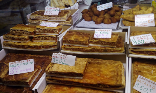Aliemntación y Repostería, Mercado de San Fenrando, empanadillas