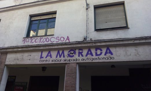 CSOA La Morada, fachada