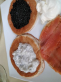 Raputin restaurante ruso de la latina surtido blanis salmon caviar