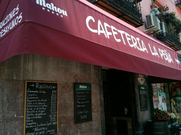 Cafetería La Peña - Antón Martín - Madrid 