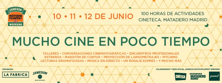 Festivales gratis en Madrid en Junio 2016, Notodofilmfest jameson 2016