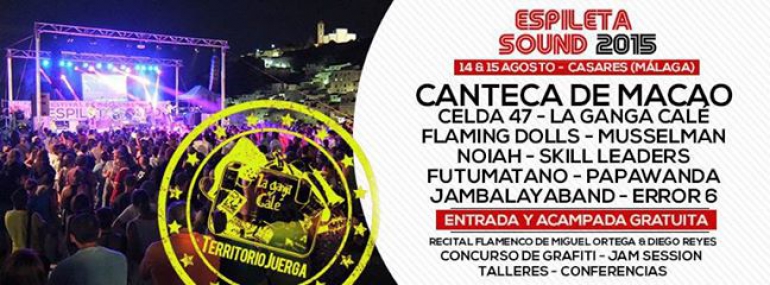 Festivales gratis por España en AGOSTO 2015, Espiletasound Málaga