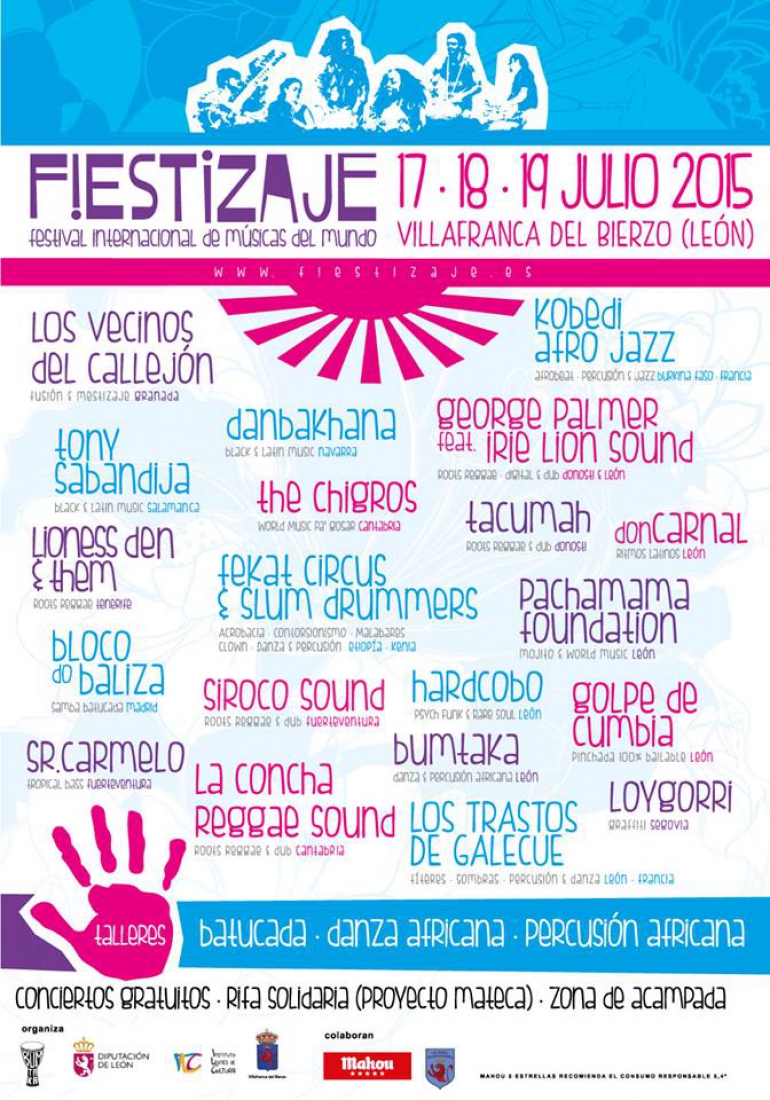 Festivales gratis por España en JULIO 2015, fiestizaje