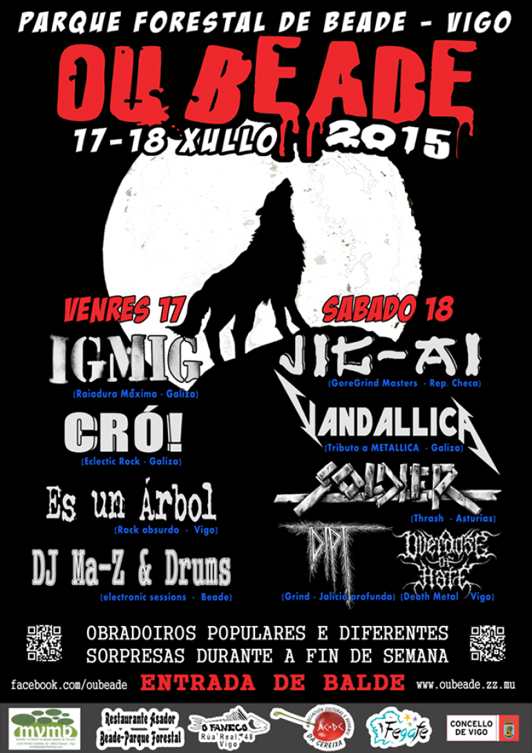 Festivales gratis por España en JULIO 2015, oubeade