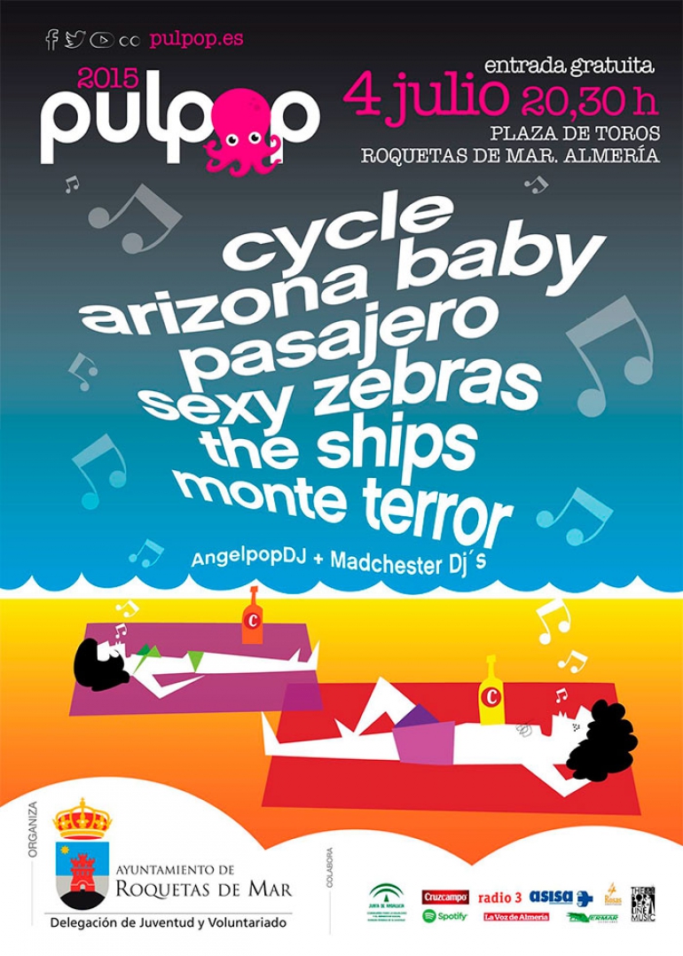 Festivales gratis por España en julio 2015, pulpop