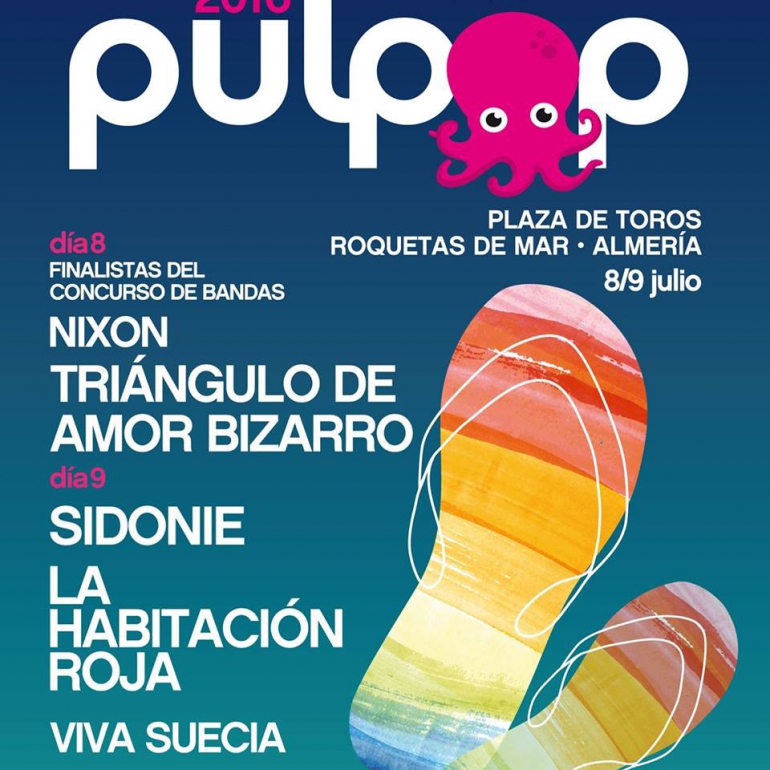 Festivales gratis por España en Julio 2016, Pulpop Roquetas de Mar, Almería