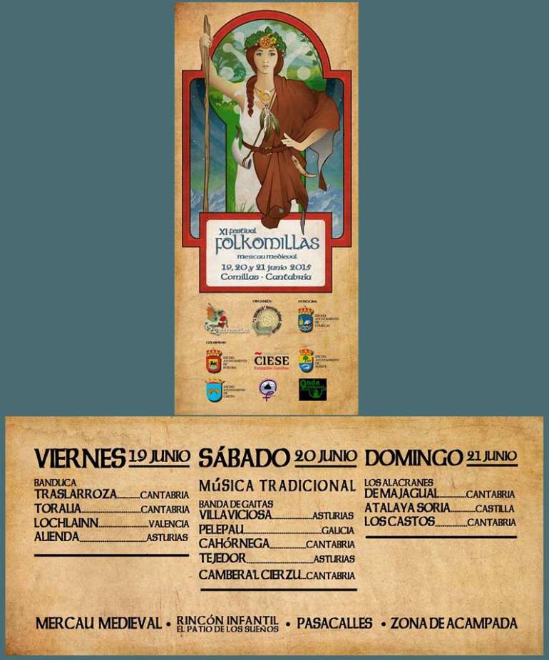 Festivales gratis por España en Junio 2015, Folk Comillas