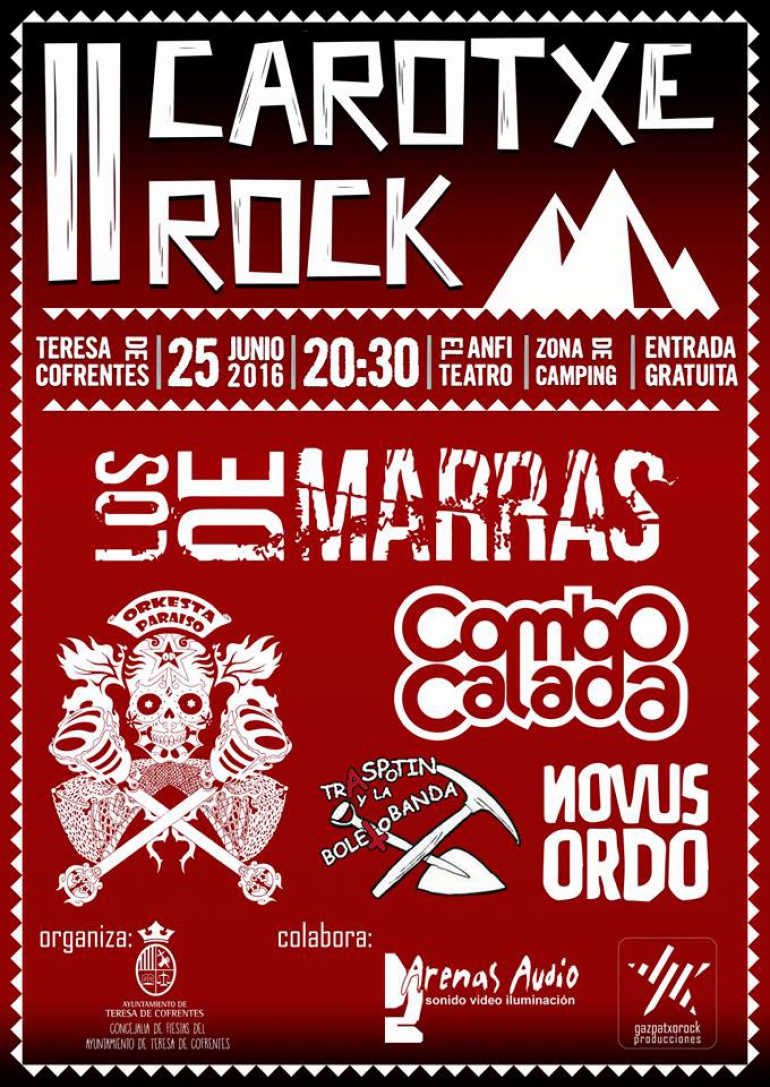 Festivales gratis por España en JUNIO 2016, Carotxe rock