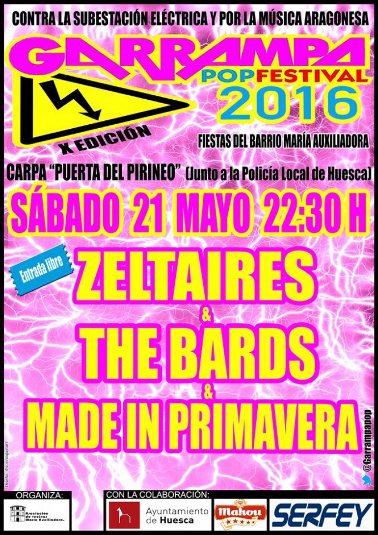 Festivales gratis por España en MAYO 2016, Garrampa festival 2016