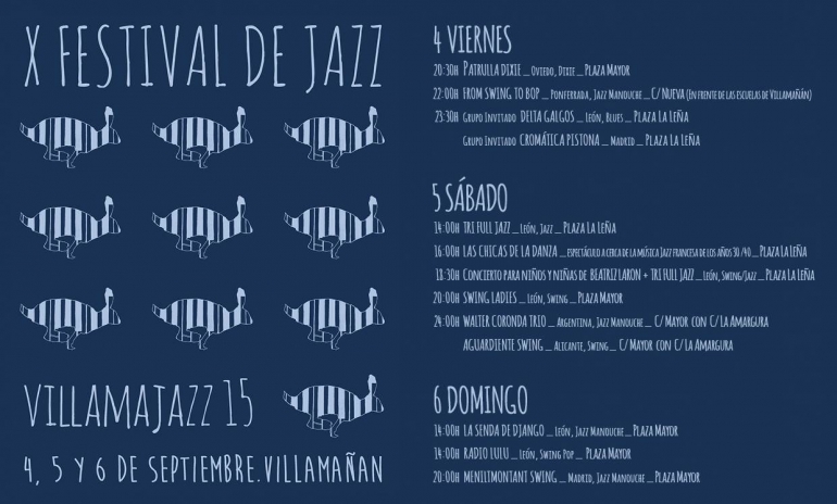Festivales gratis por España en SEPTIEMBRE 2015, 10º Festival Villamajazz León
