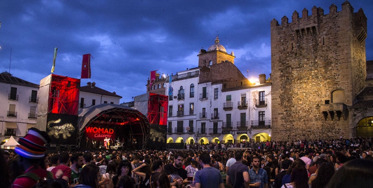 Festivales gratis por España, Womad plaza mayor Cáceres